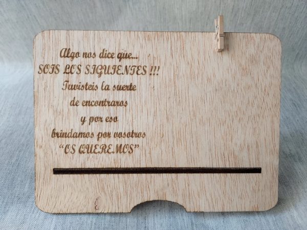 Placa futuros novios