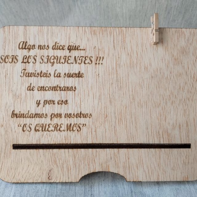 Placa futuros novios